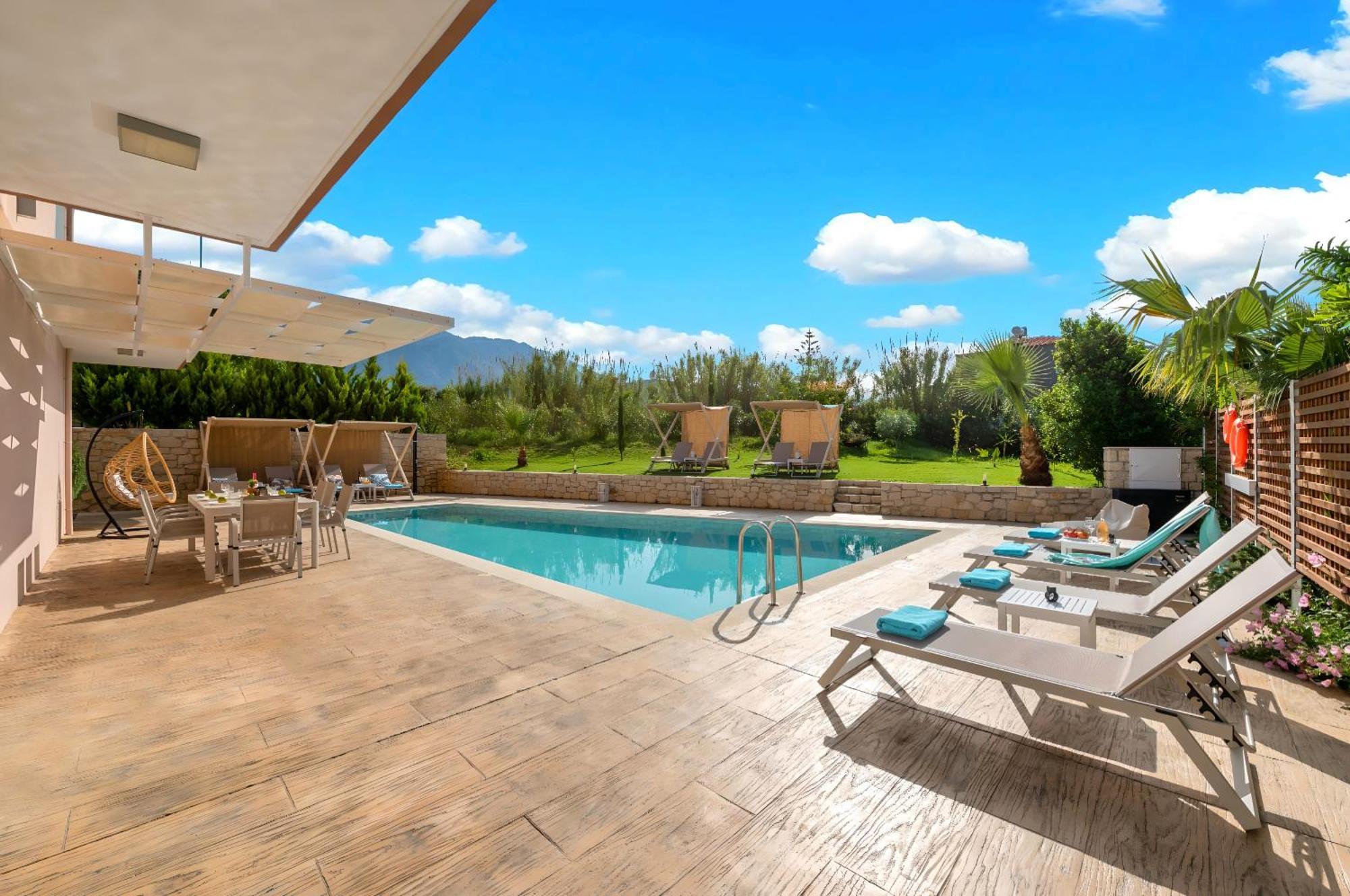 חאניה Allas Villa Heated Pool מראה חיצוני תמונה