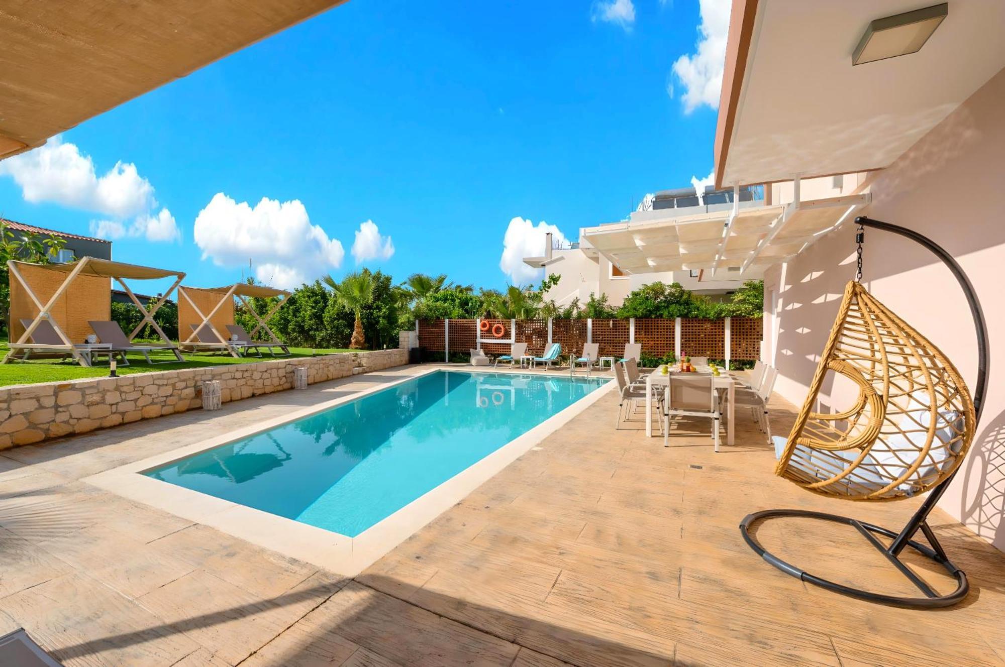 חאניה Allas Villa Heated Pool מראה חיצוני תמונה