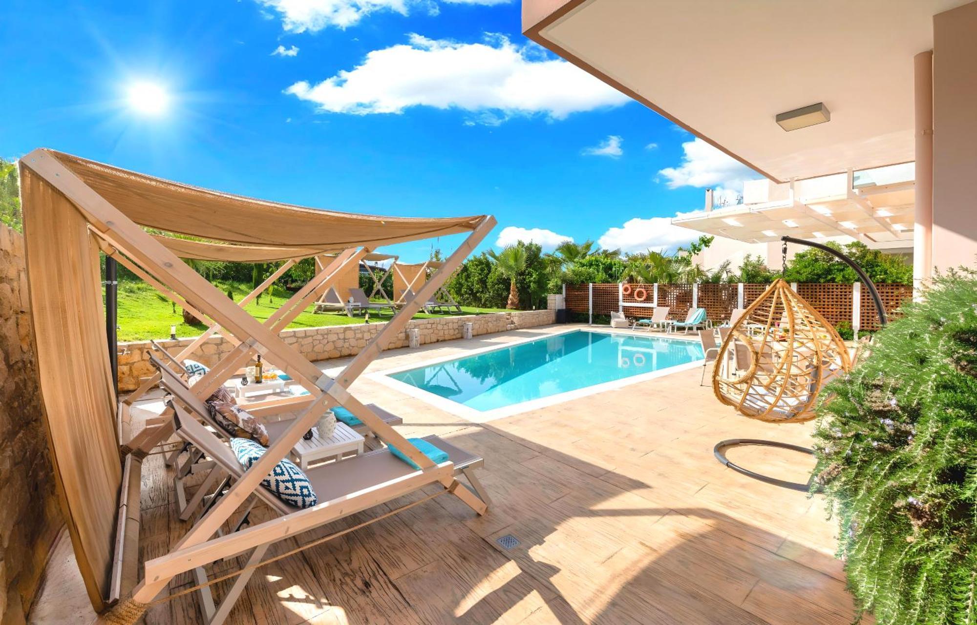 חאניה Allas Villa Heated Pool מראה חיצוני תמונה
