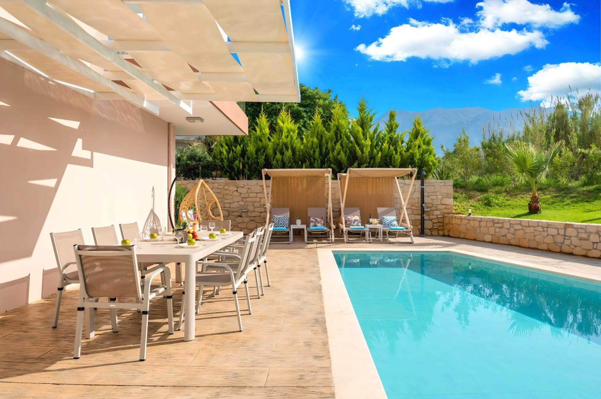 חאניה Allas Villa Heated Pool מראה חיצוני תמונה