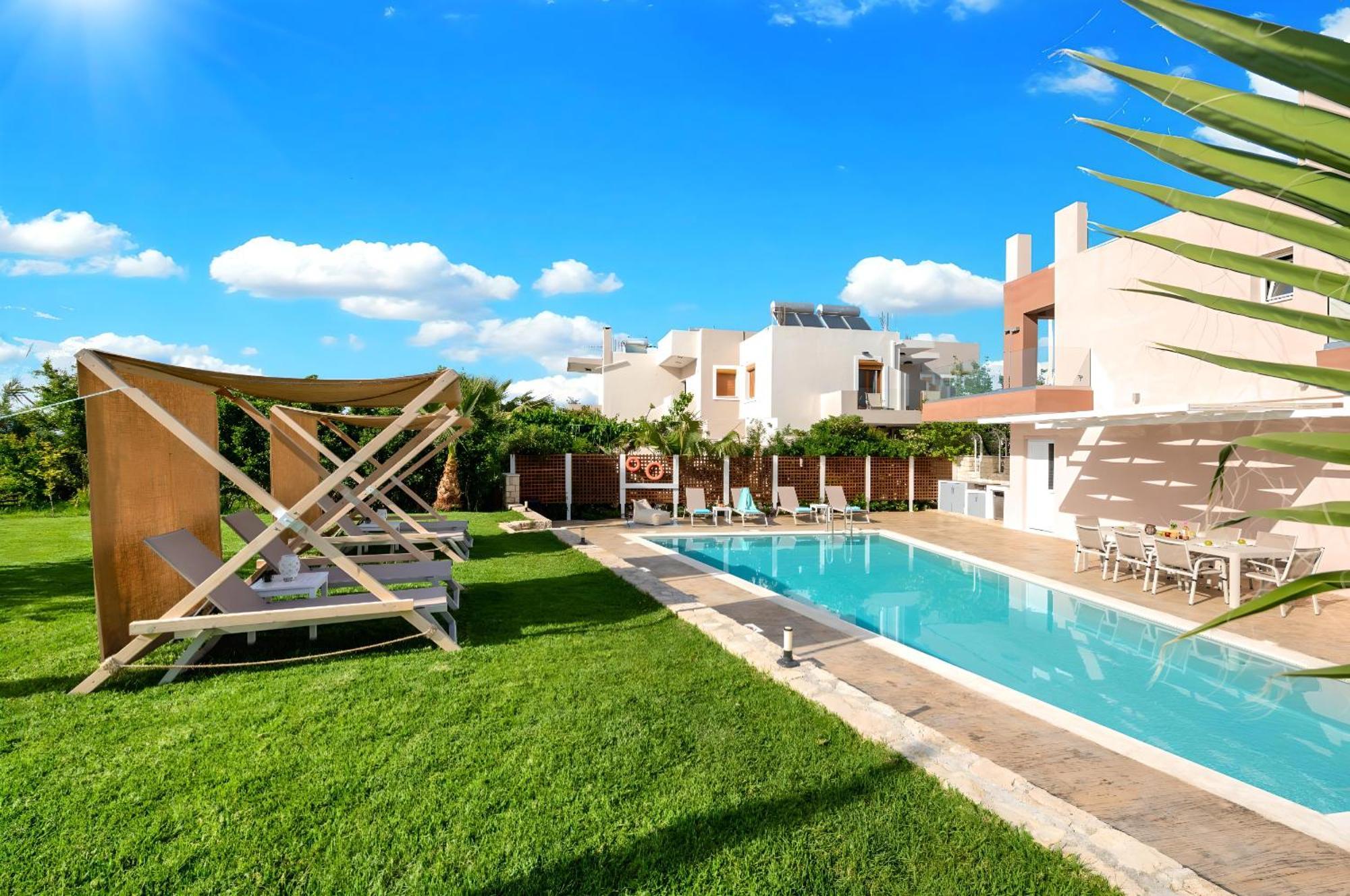 חאניה Allas Villa Heated Pool מראה חיצוני תמונה